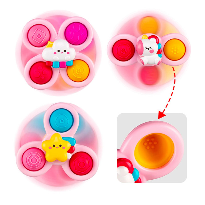 WOOPIE BABY Kosmiczny Spinner Pop-it Zabawka Sensoryczna Wymienne 3 sz