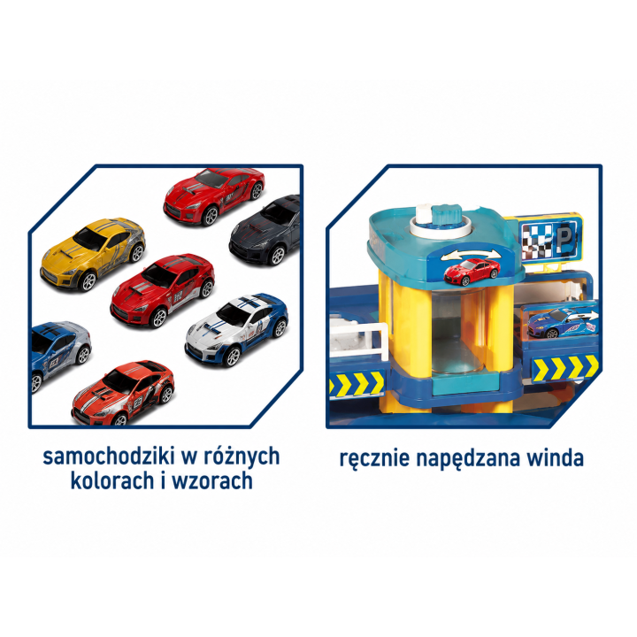 WOOPIE Garaż Wielopoziomowy Parking Winda Samochodziki