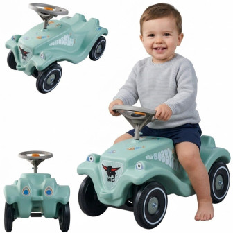 BIG Jeździk Bobby Car Classic Miętowy Auto Popychacz Ocean Klakson 12m