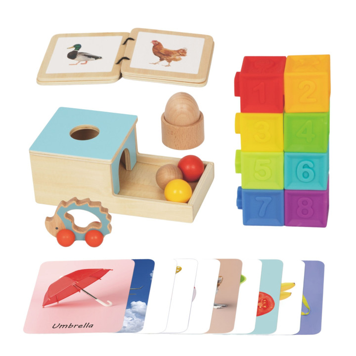 WOOPIE GREEN Box Pudełko XXL Montessori Edukacyjne 6w1 Sensoryczne 7-8