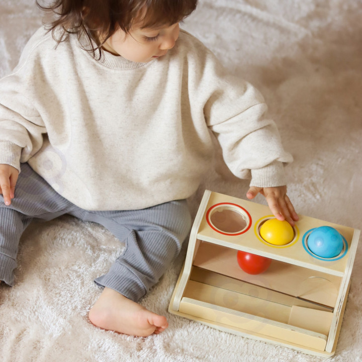 WOOPIE GREEN Pudełko Box 5w1 Montessori Edukacujny 11-12M FSC