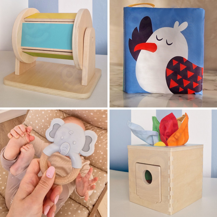 WOOPIE GREEN Box Pudełko XXL Montessori Edukacyjne 6w1 Sensoryczne 5-6