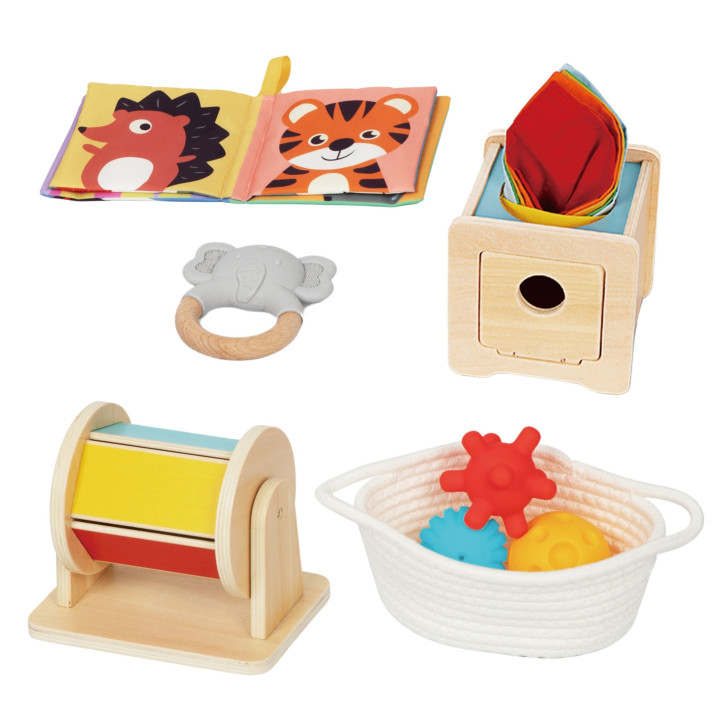 WOOPIE GREEN Box Pudełko XXL Montessori Edukacyjne 6w1 Sensoryczne 5-6