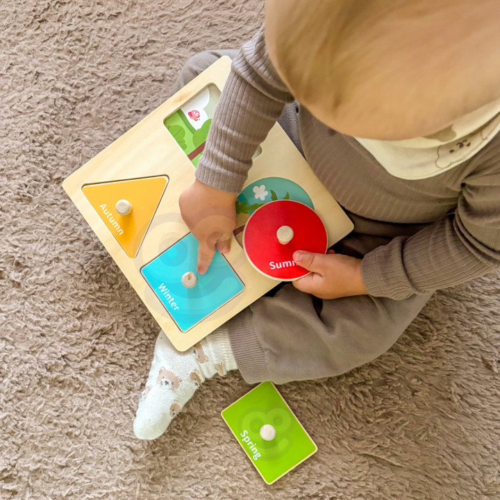 WOOPIE GREEN Pudełko Box 6w1 13-15m Montessori Edukacyjne Sensoryczne 