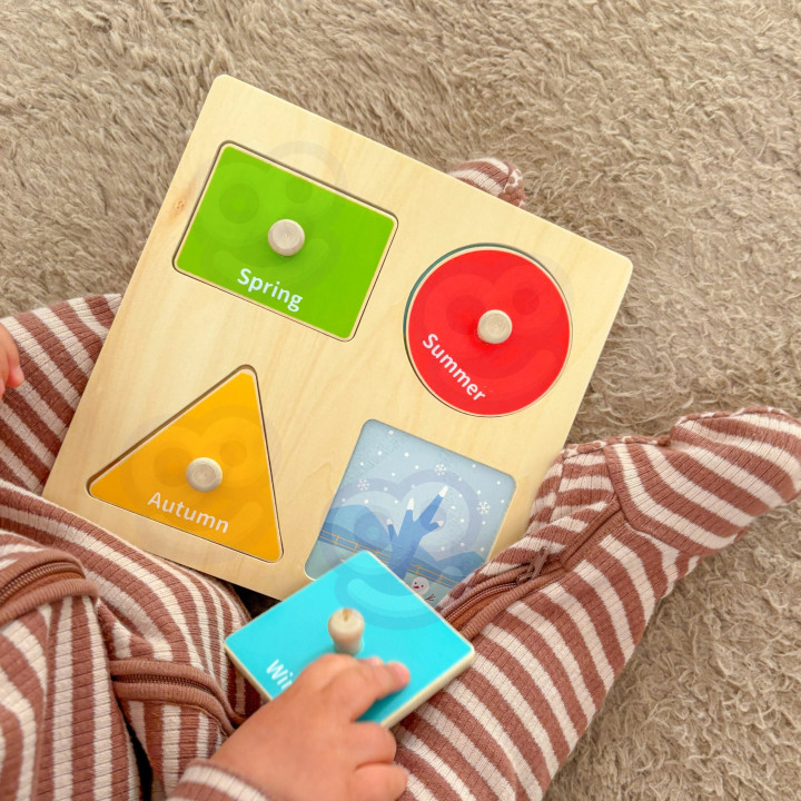 WOOPIE GREEN Pudełko Box 6w1 13-15m Montessori Edukacyjne Sensoryczne 