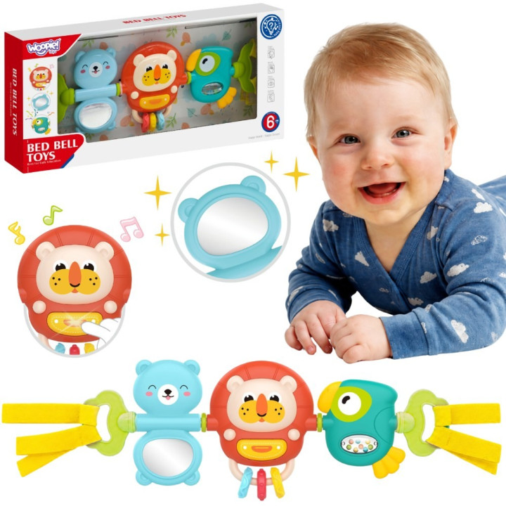 WOOPIE BABY Zawieszka Wózka Łóżeczka Sensoryczna Grająca Grzechotka Lu