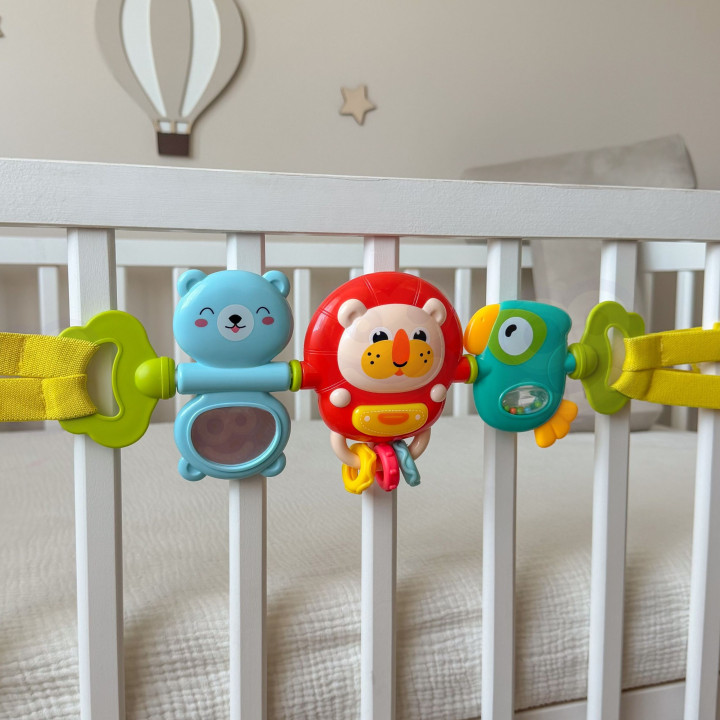 WOOPIE BABY Zawieszka Wózka Łóżeczka Sensoryczna Grająca Grzechotka Lu