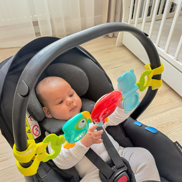 WOOPIE BABY Zawieszka Wózka Łóżeczka Sensoryczna Grająca Grzechotka Lu