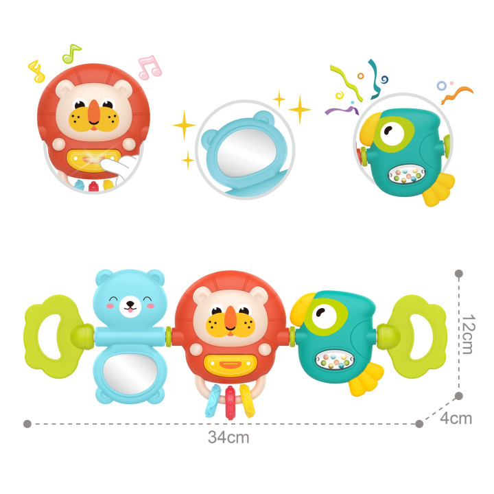 WOOPIE BABY Zawieszka Wózka Łóżeczka Sensoryczna Grająca Grzechotka Lu
