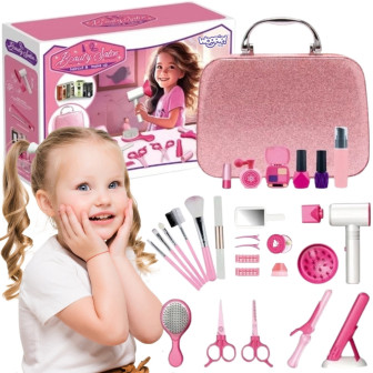 WOOPIE Salon Fryzjerski Kosmetyczka w Kuferku 2w1 43 el.