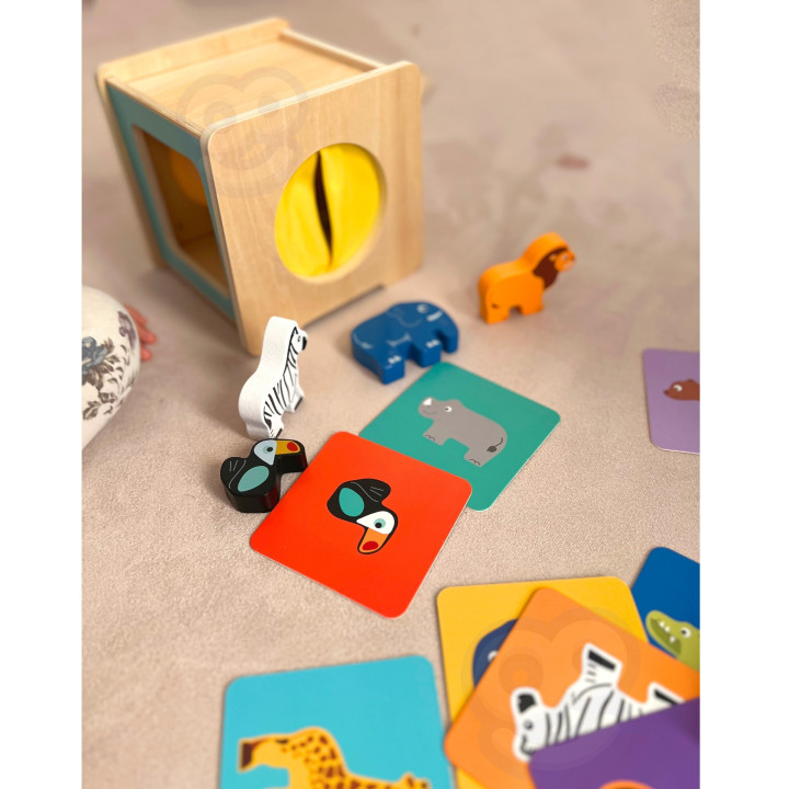 WOOPIE GREEN Box Pudełko XXL Montessori Edukacyjne 7w1 Sensoryczne 31-