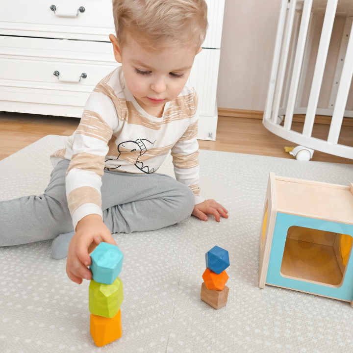 WOOPIE GREEN Box Pudełko XXL Montessori Edukacyjne 7w1 Sensoryczne 31-