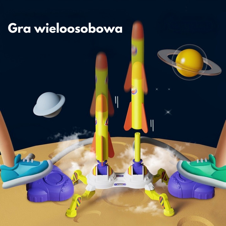 
						WOOPIE Podwójna Wyrzutnia Rakiet Piankowych 6 szt.
					