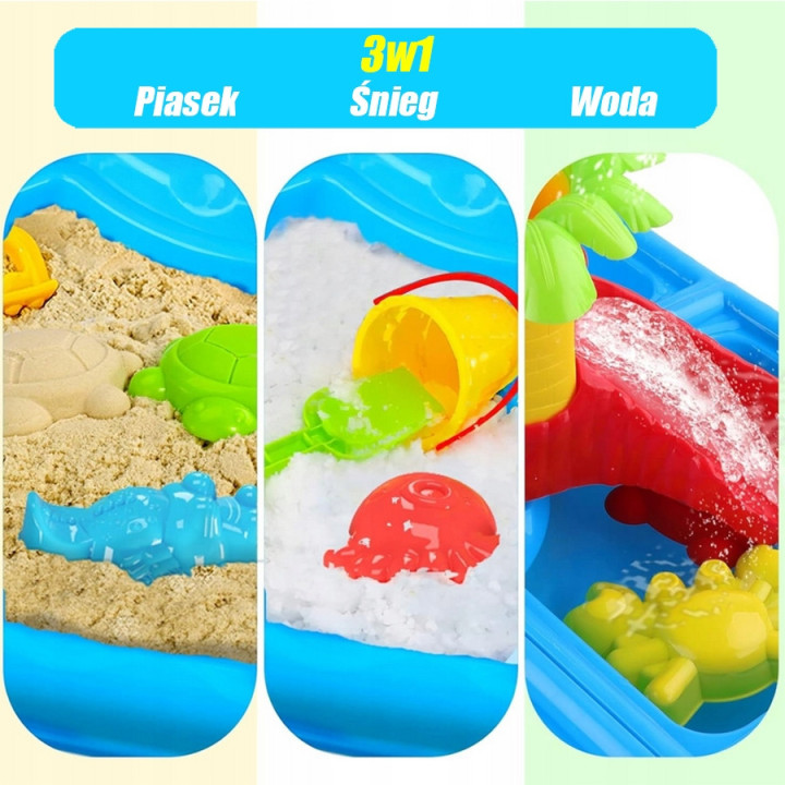 
						WOOPIE Stolik Wodny 2w1 Piaskownica z Krzesełkiem XL Aquapark 4