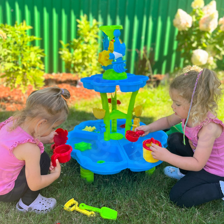 
						WOOPIE Stolik Wodny 2w1 Piaskownica Fontanna XXL Aquapark z Del