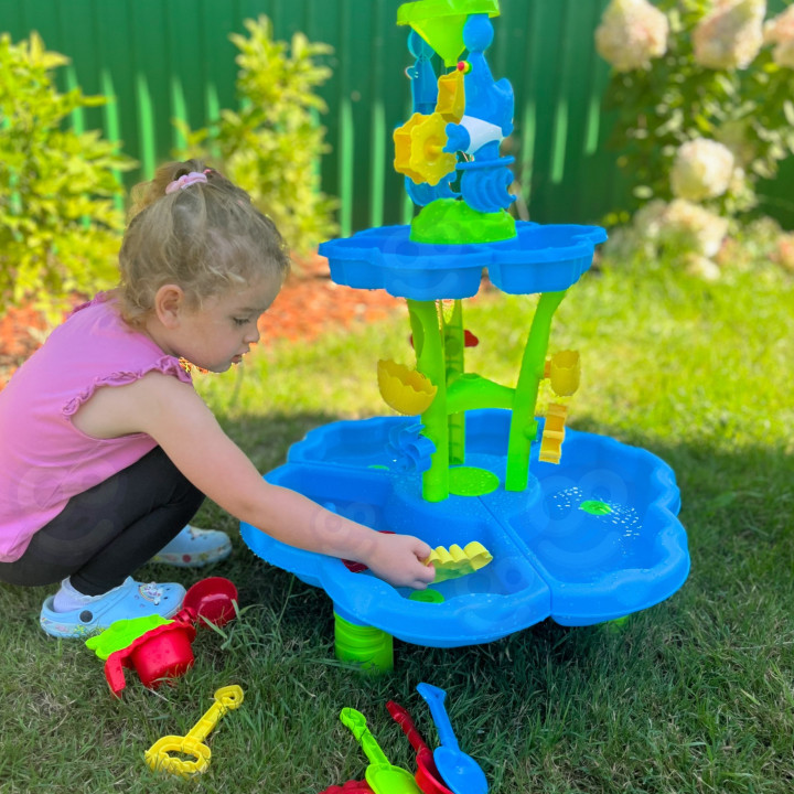 
						WOOPIE Stolik Wodny 2w1 Piaskownica Fontanna XXL Aquapark z Del