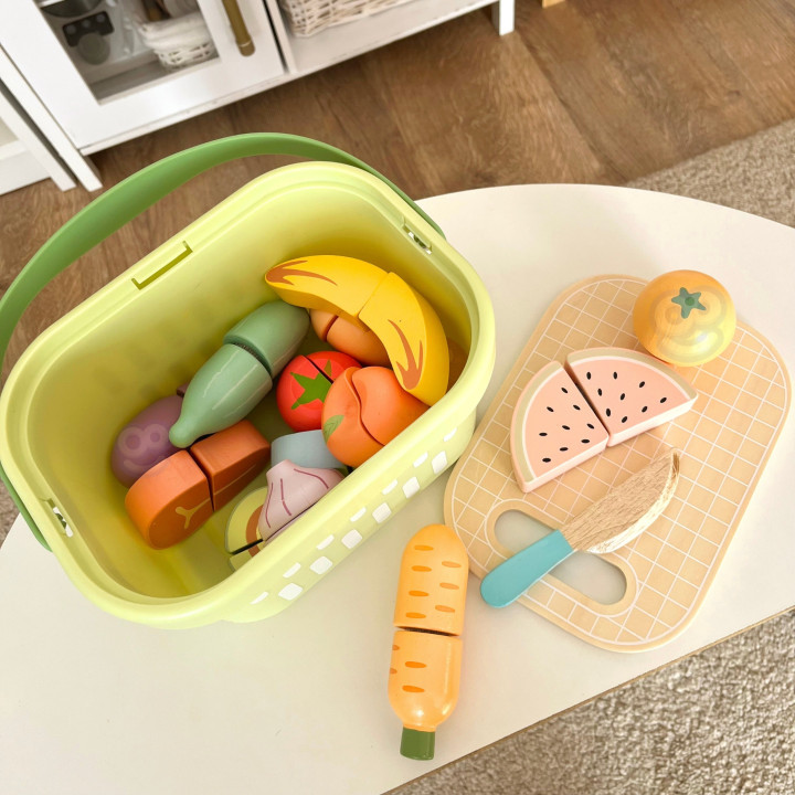 
						TOOKY TOY Drewniany Zestaw Żywność Warzywa Owoce
					