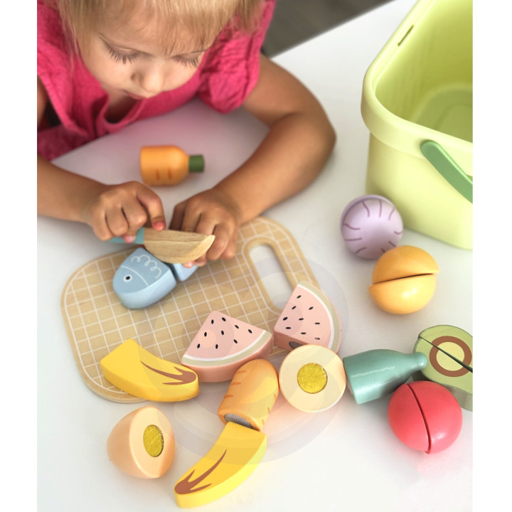 
						TOOKY TOY Drewniany Zestaw Żywność Warzywa Owoce
					