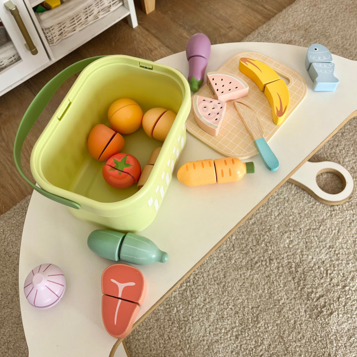 
						TOOKY TOY Drewniany Zestaw Żywność Warzywa Owoce
					