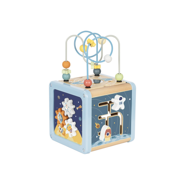 
						TOOKY TOY Drewniana Kostka Aktywności Kosmos Sorter Labirynt
		
