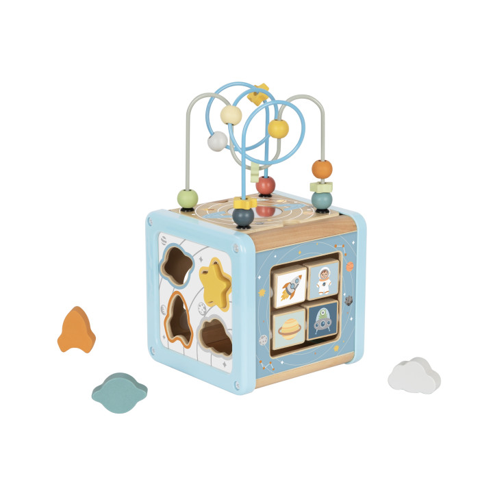 
						TOOKY TOY Drewniana Kostka Aktywności Kosmos Sorter Labirynt
		