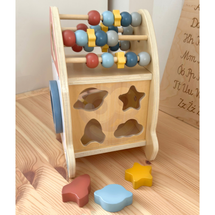 
						TOOKY TOY Kosmiczna Rakieta Aktywności Sorter Labirynt Drewnian