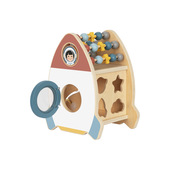 
						TOOKY TOY Kosmiczna Rakieta Aktywności Sorter Labirynt Drewnian