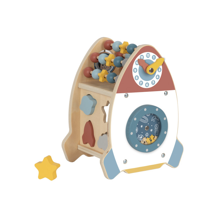 
						TOOKY TOY Kosmiczna Rakieta Aktywności Sorter Labirynt Drewnian