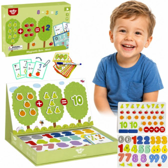 
						TOOKY TOY Drewniana Gra Magnetyczna Układanka Montessori dla Dz