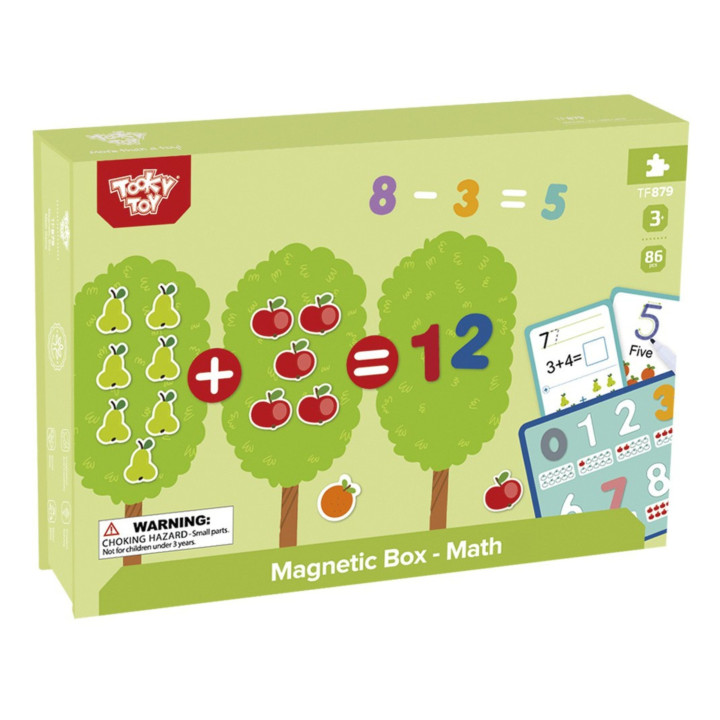 
						TOOKY TOY Drewniana Gra Magnetyczna Układanka Montessori dla Dz