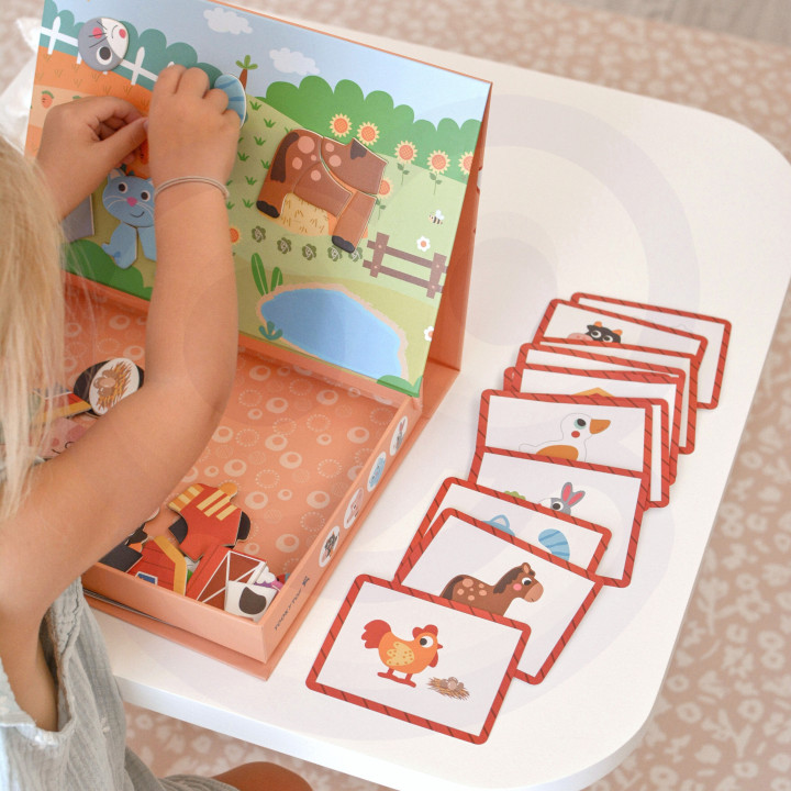 
						TOOKY TOY Układanka Magnetyczna Farma Puzzle
					