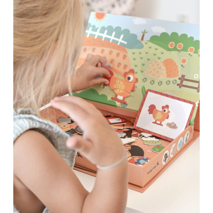 
						TOOKY TOY Układanka Magnetyczna Farma Puzzle
					
