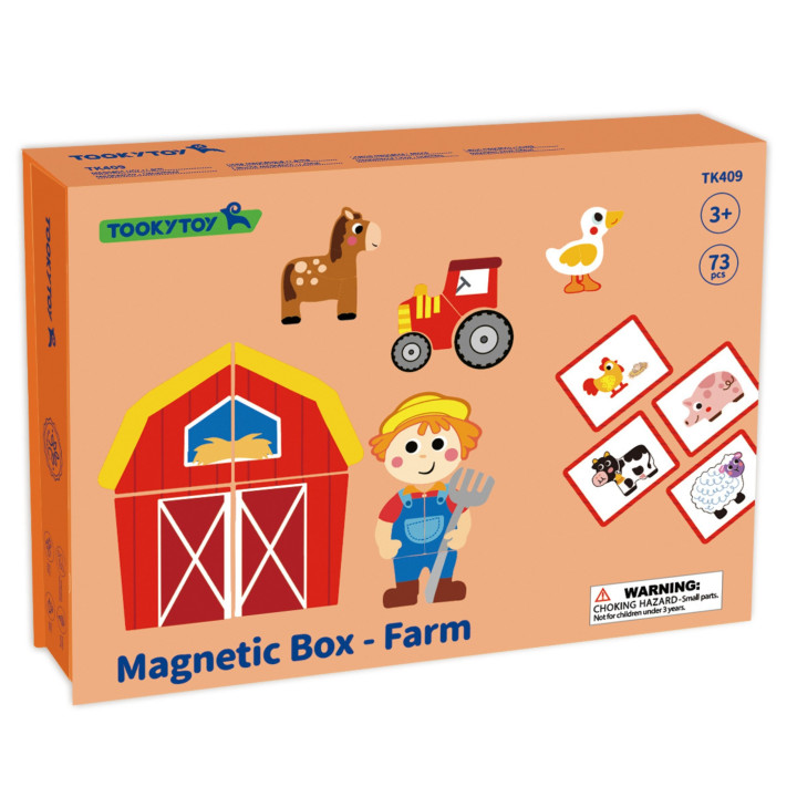
						TOOKY TOY Układanka Magnetyczna Farma Puzzle
					