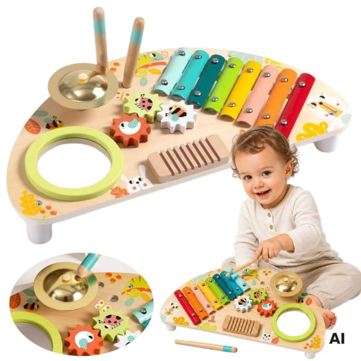 
						TOOKY TOY Wielofunkcyjny Instrument Centrum Muzyczne Ksylofon Z