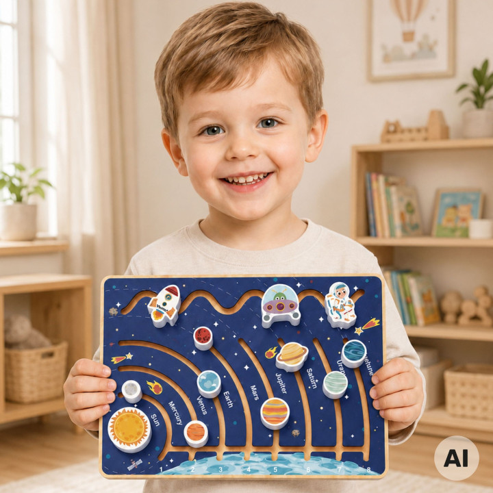 
						TOOKY TOY Tablica Edukacyjna Układ Słoneczny
					