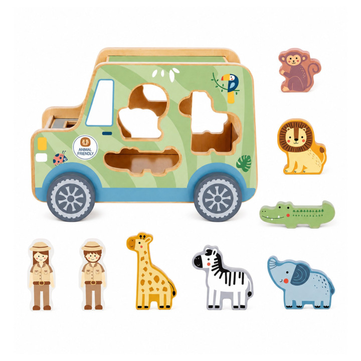 
						TOOKY TOY Samochód Kostka Aktywności Safarii
					