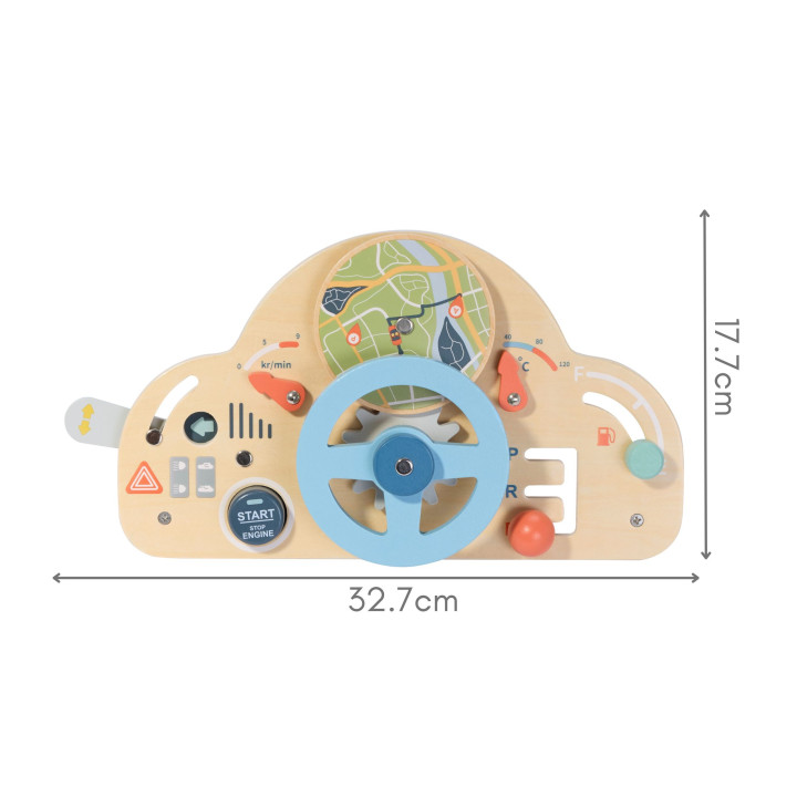 
						TOOKY TOY Drewniana Kierownica Edukacyjna 3+
					