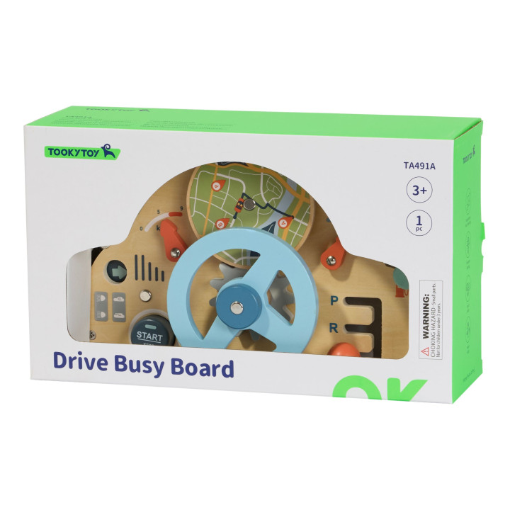
						TOOKY TOY Drewniana Kierownica Edukacyjna 3+
					