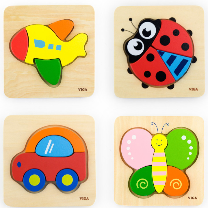 
						VIGA Pierwsze drewniane Puzzle maluszka Miś
					