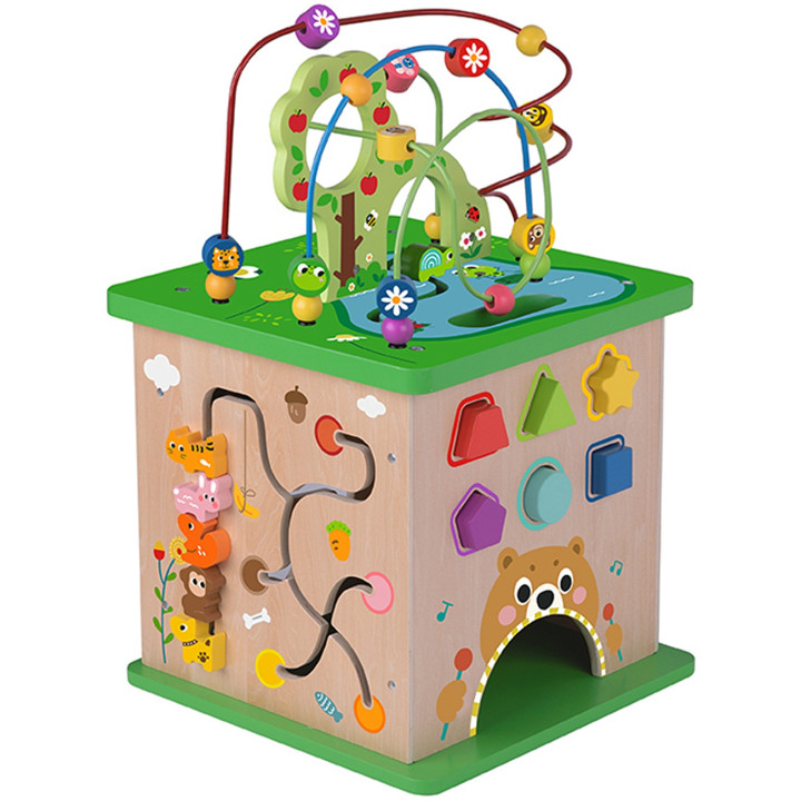 
						TOOKY TOY Kostka Edukacyjna Sorter Labirynt Przeplatanka Zwierz