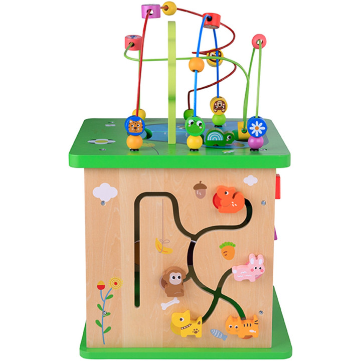 
						TOOKY TOY Kostka Edukacyjna Sorter Labirynt Przeplatanka Zwierz