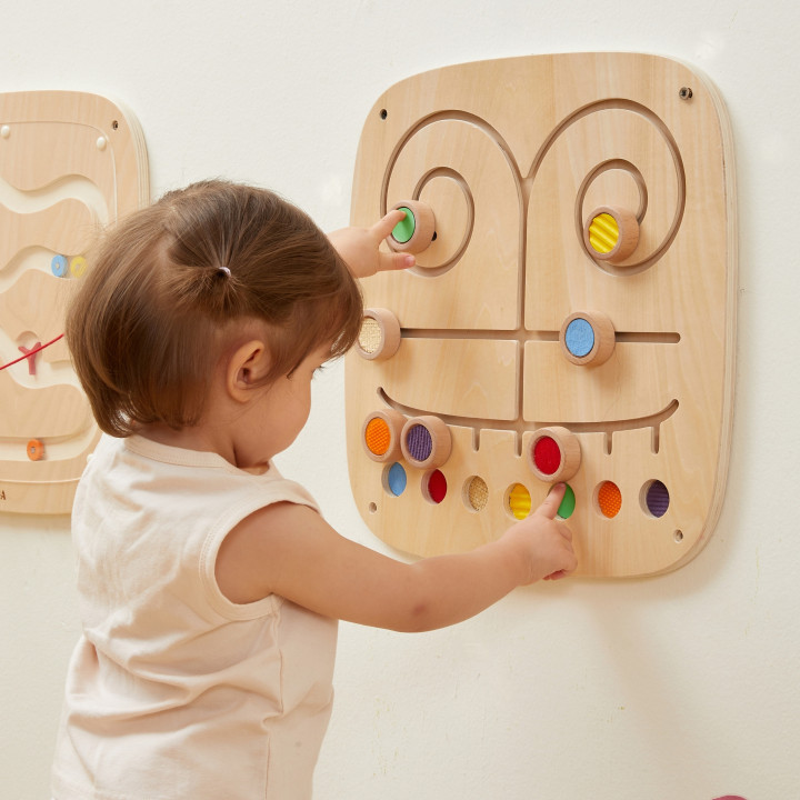 
						VIGA Drewniana Tablica Manipulacyjna Sensoryczna Labirynt Dotkn