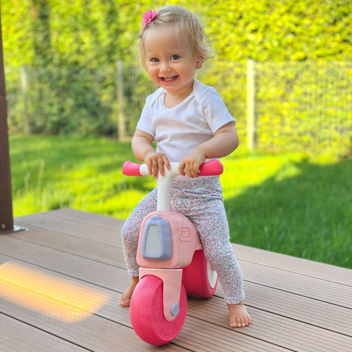 WOOPIE BABY Rowerek Biegowy Jeździk Dźwięk 18m+ Różowy