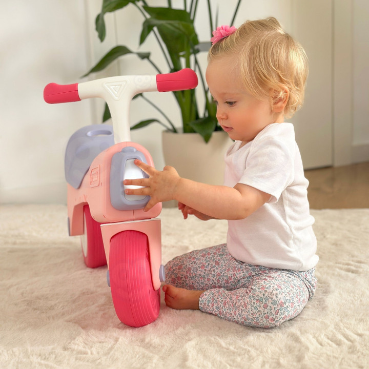 WOOPIE BABY Rowerek Biegowy Jeździk Dźwięk 18m+ Różowy