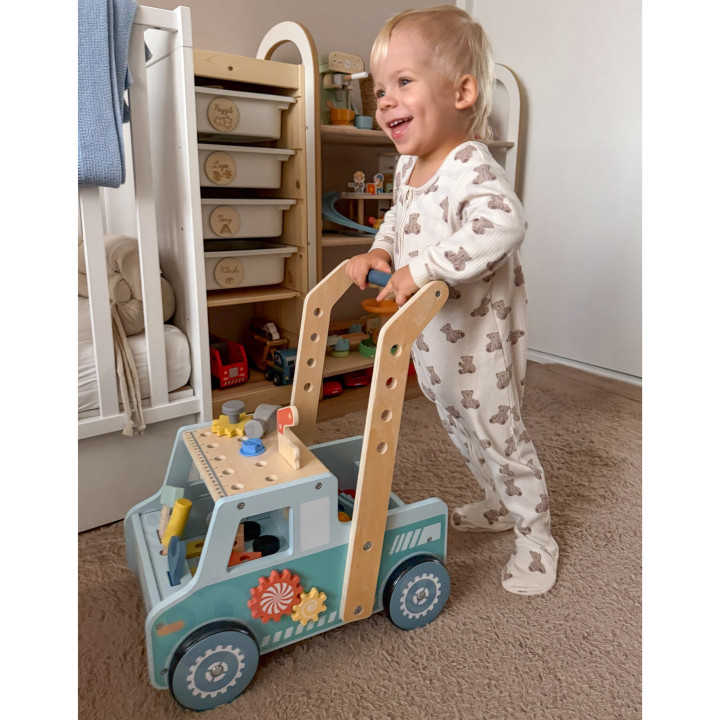 
						TOOKY TOY Drewniany Chodzik Samochód Mini Warsztat STEM
					