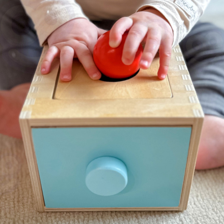 WOOPIE GREEN Drewniana Szuflada Edukacyjna 4w1 Sorter Montessori Gra w
