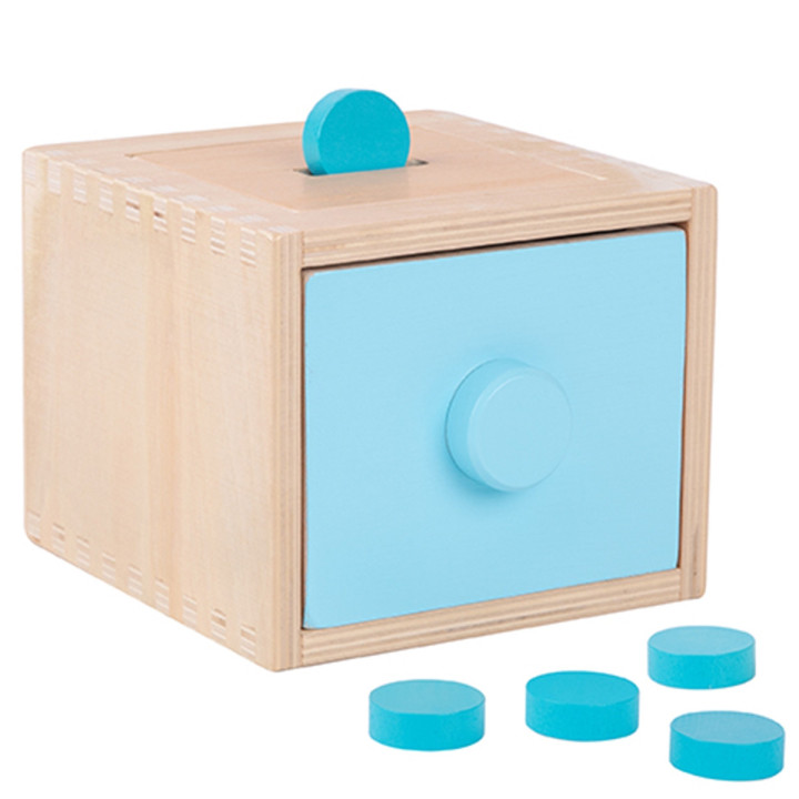 WOOPIE GREEN Drewniana Szuflada Edukacyjna 4w1 Sorter Montessori Gra w