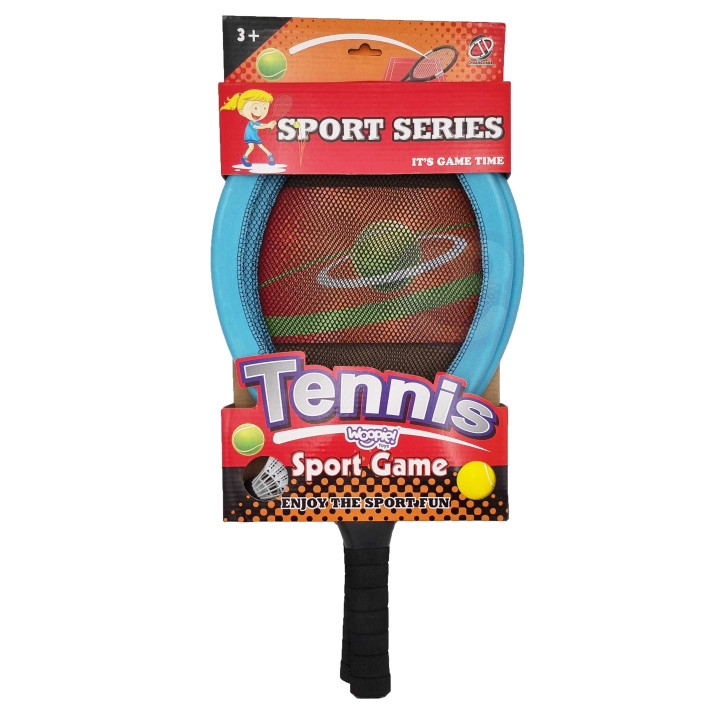 WOOPIE Duże Rakietki do Tenisa Badminton dla Dzieci Zestaw + Piłka Lot