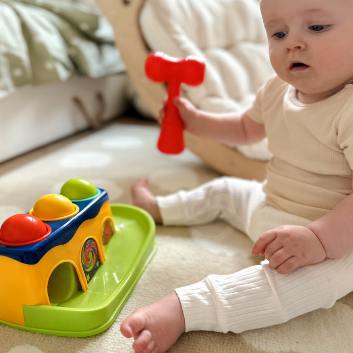 
						WOOPIE BABY Kolorowa Przebijanka Wbijanka z Młoteczkiem Montess