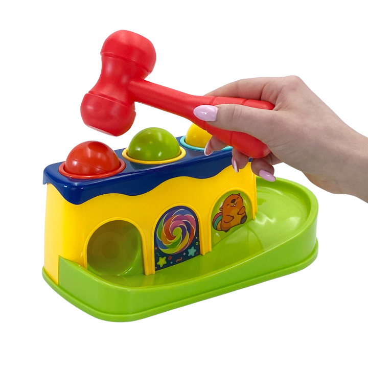 
						WOOPIE BABY Kolorowa Przebijanka Wbijanka z Młoteczkiem Montess